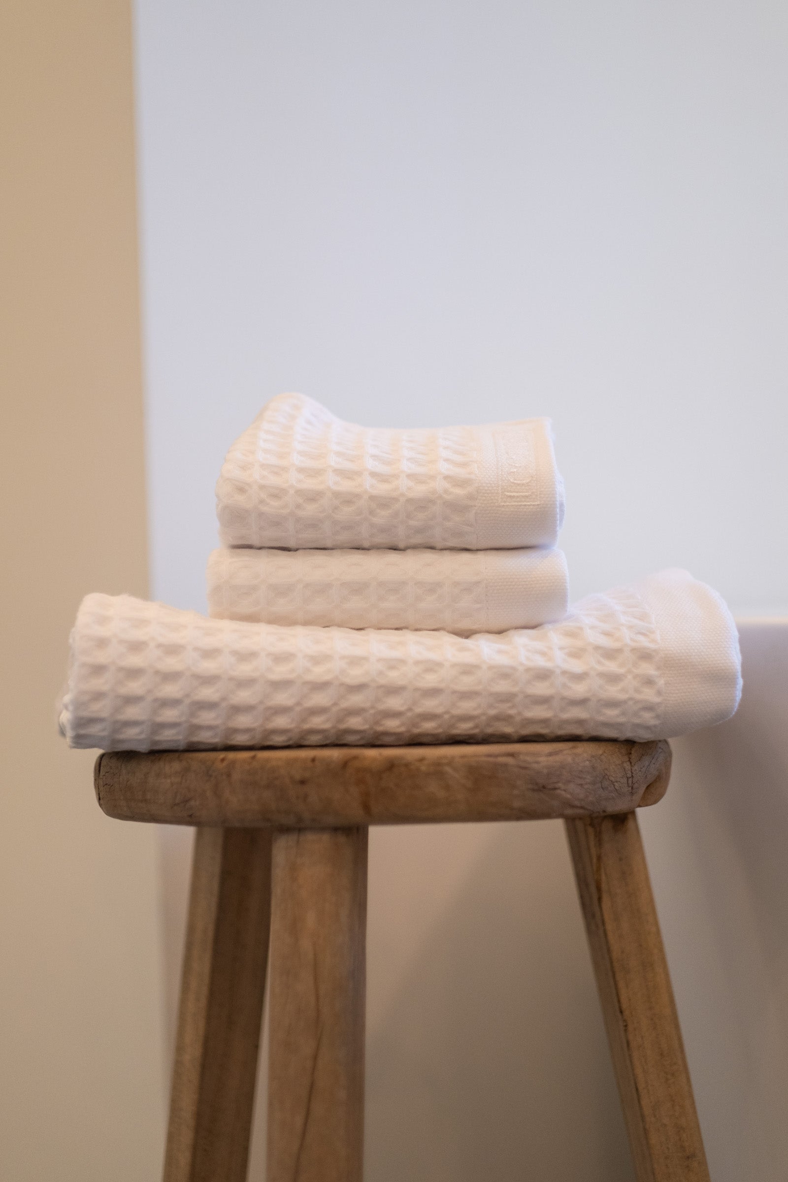 The Waffle Bath Sheet in White