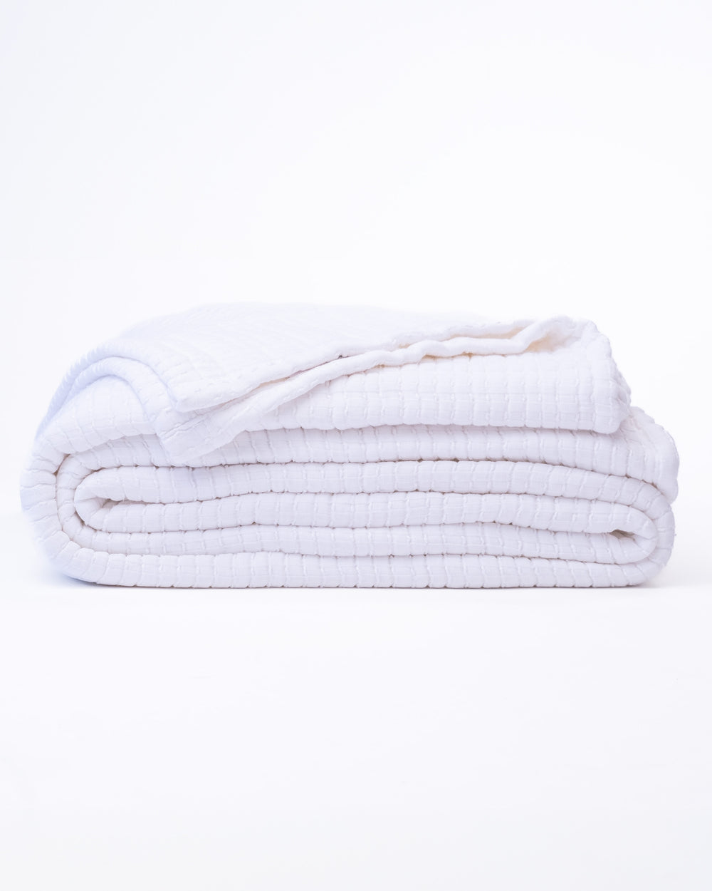 The Stitched Cotton Quilt in White