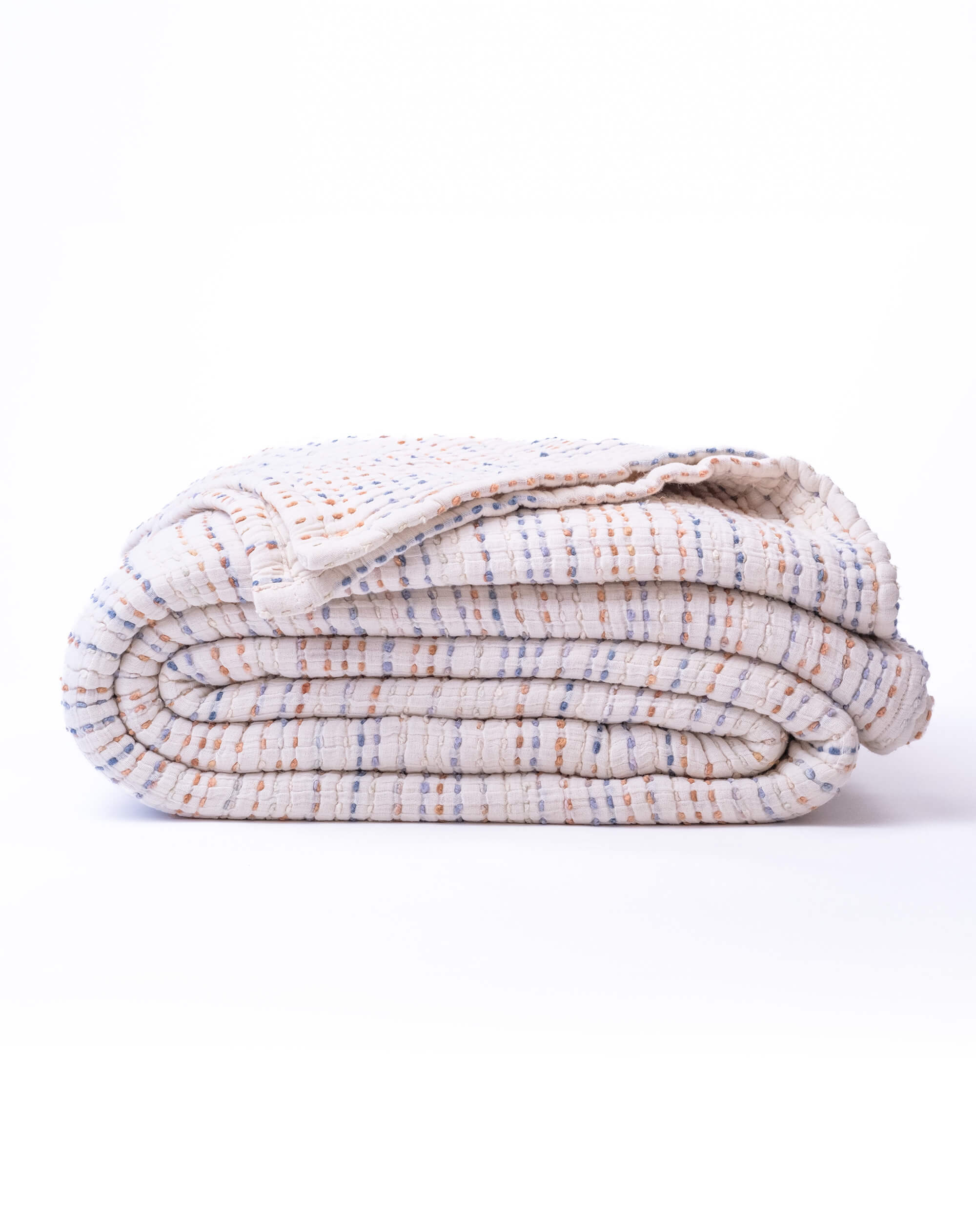 The Stitched Cotton Quilt in Rainbow