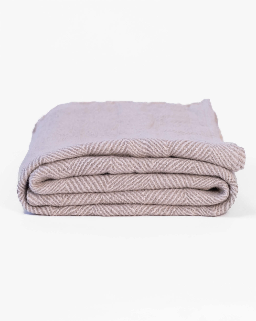 The Linen Herringbone Throw in Natural