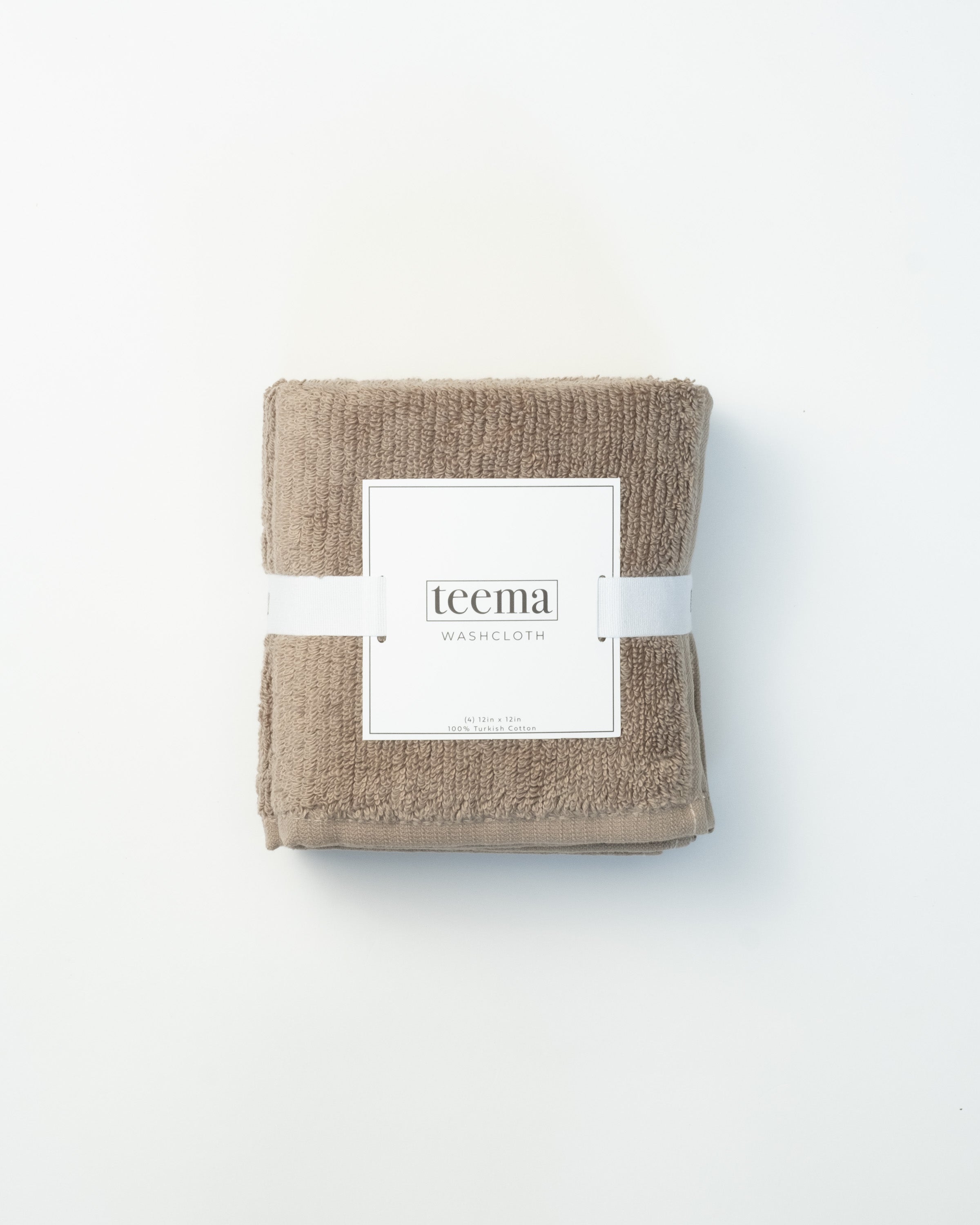 Ribbed Bath Towels in Latte