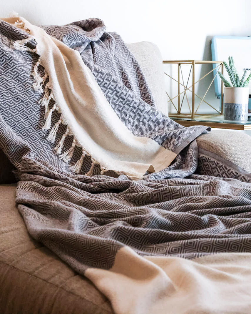 The Hamptons Blanket in Denim