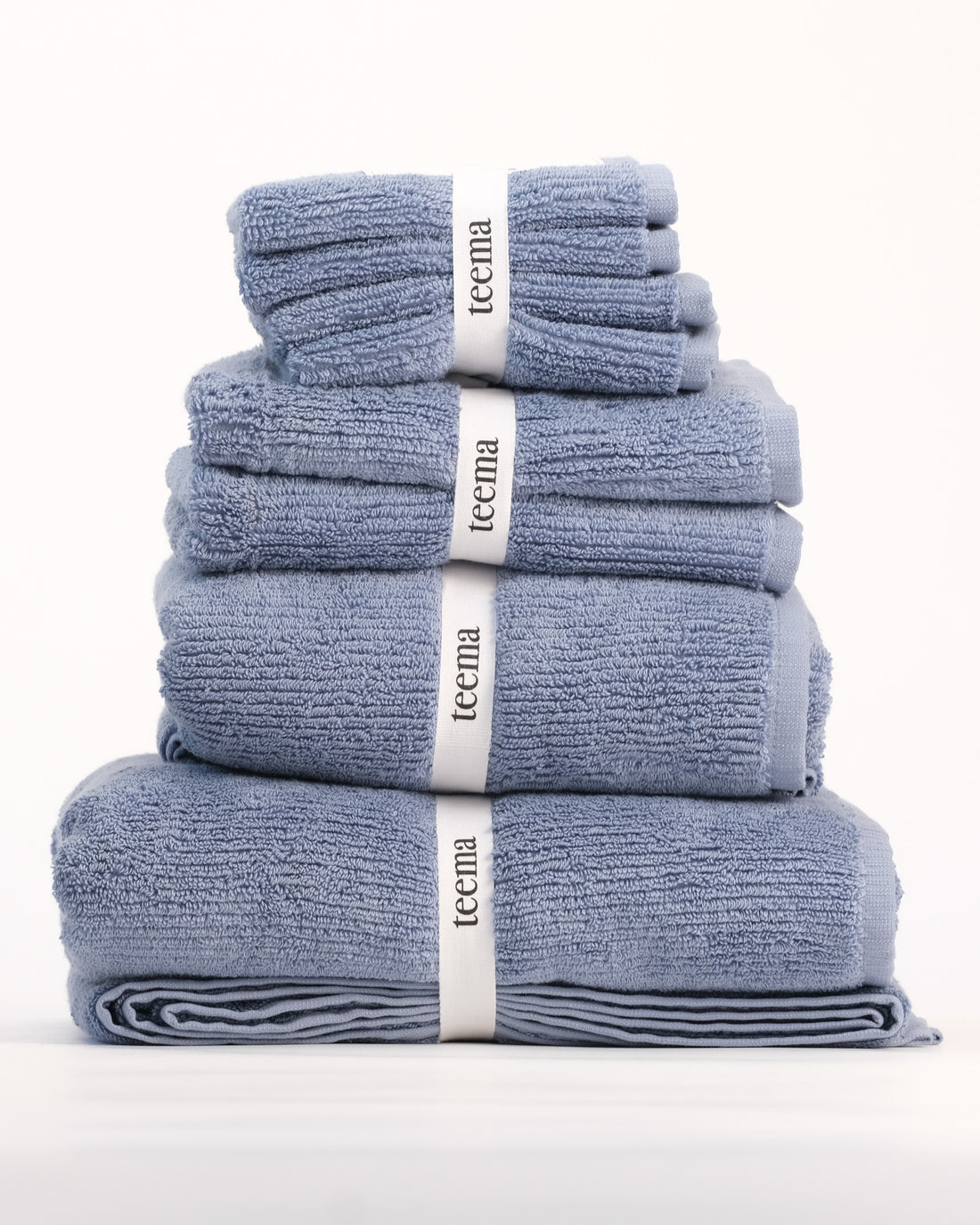 The Ribbed Washcloths in Spa