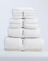 The Ribbed Washcloths in White