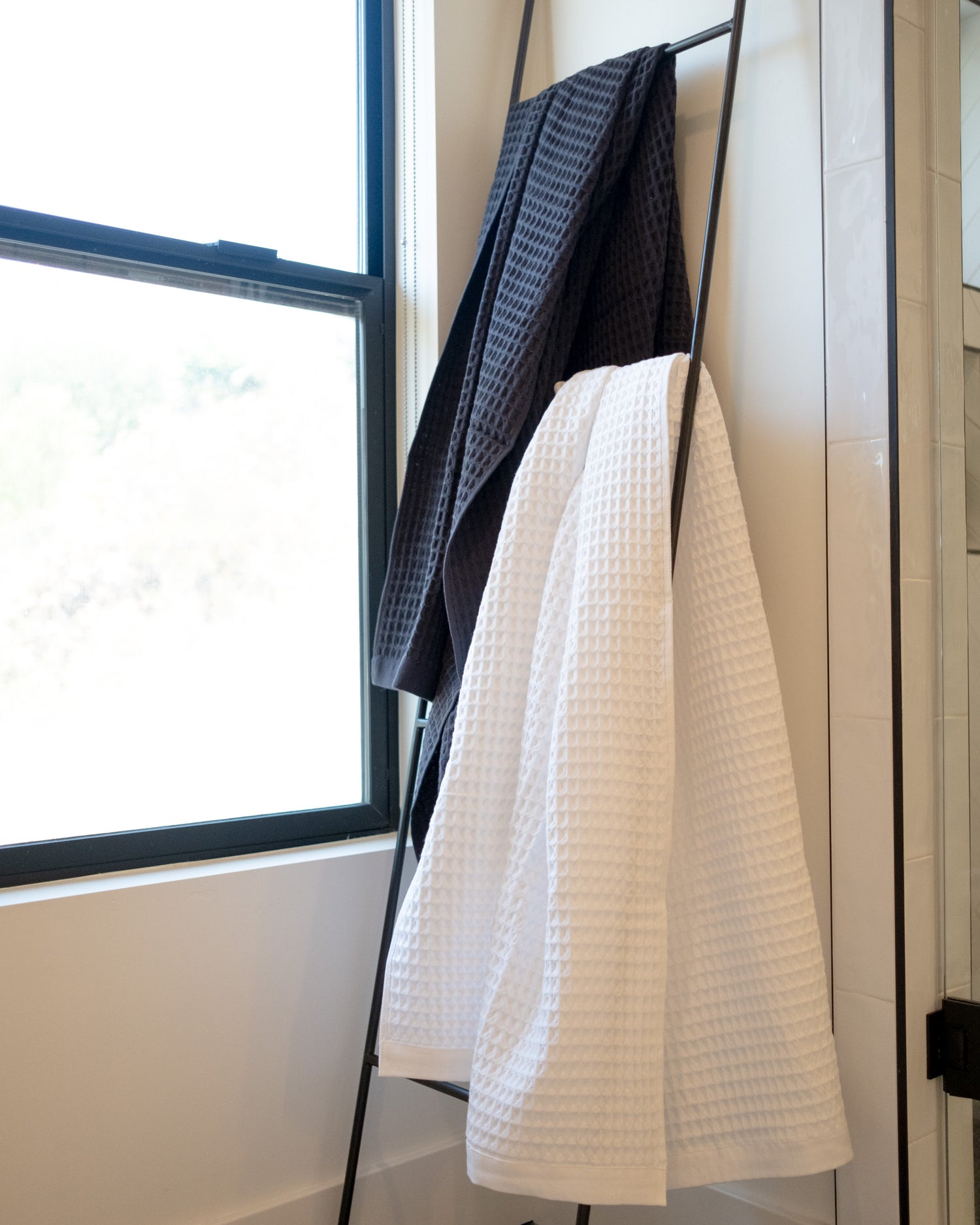 The Waffle Bath Sheet in White