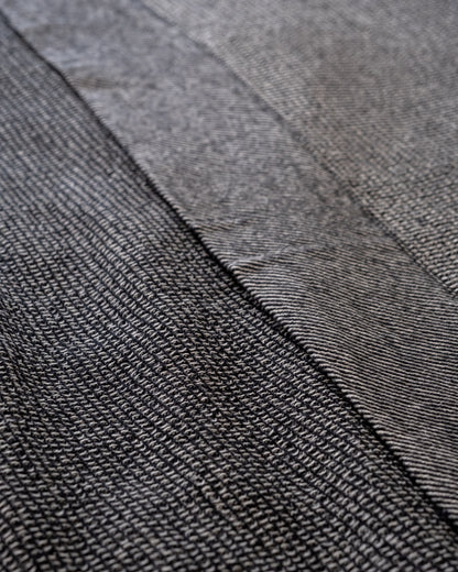 The Micro Waffle Wool Blanket in Charcoal