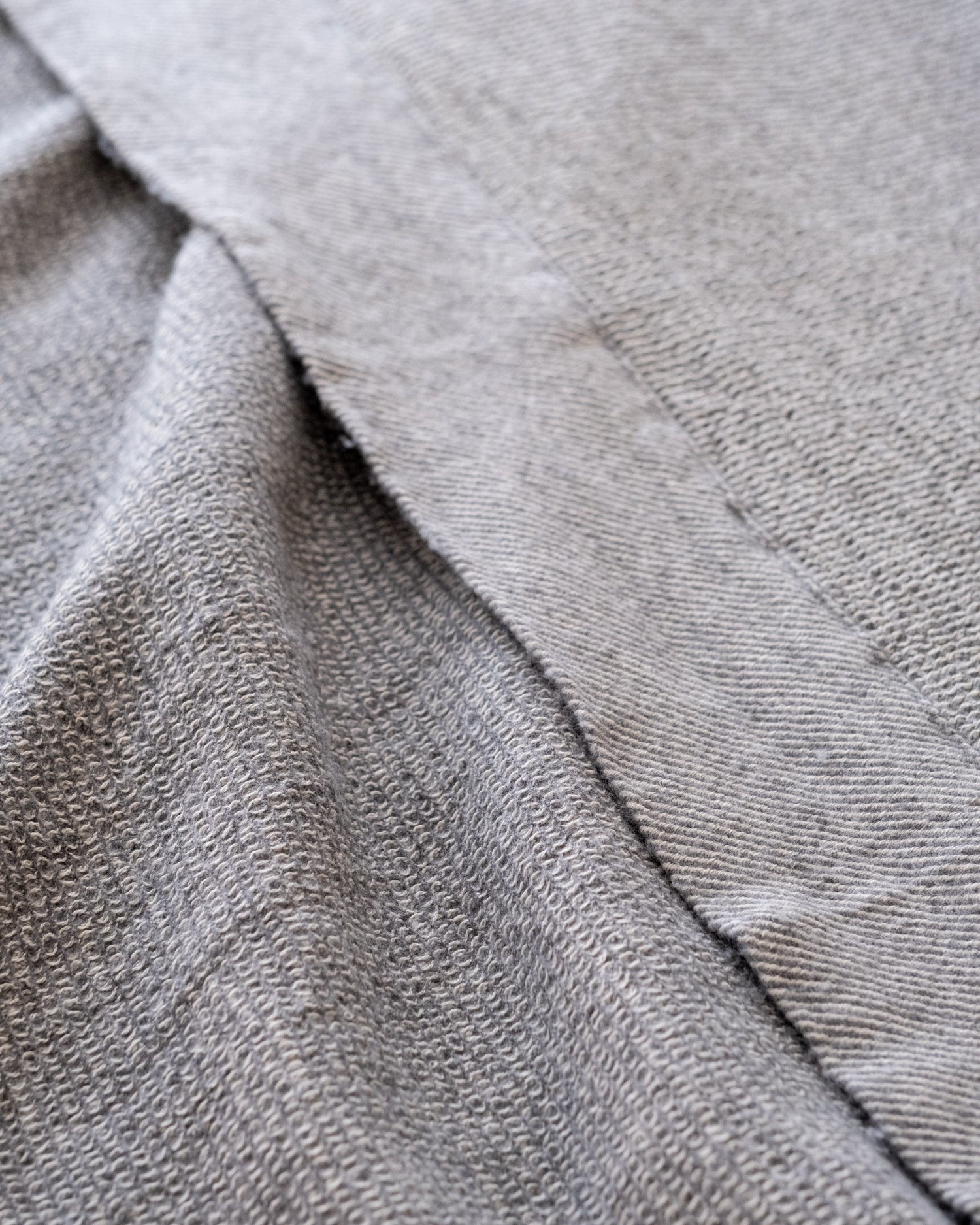 The Micro Waffle Wool Blanket in Stone
