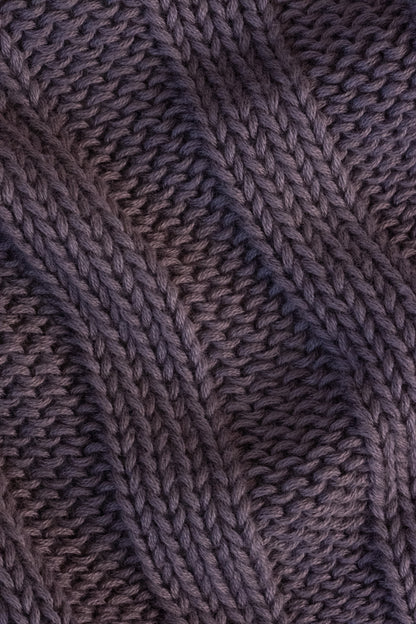 The Rib Knit Throw in Charcoal