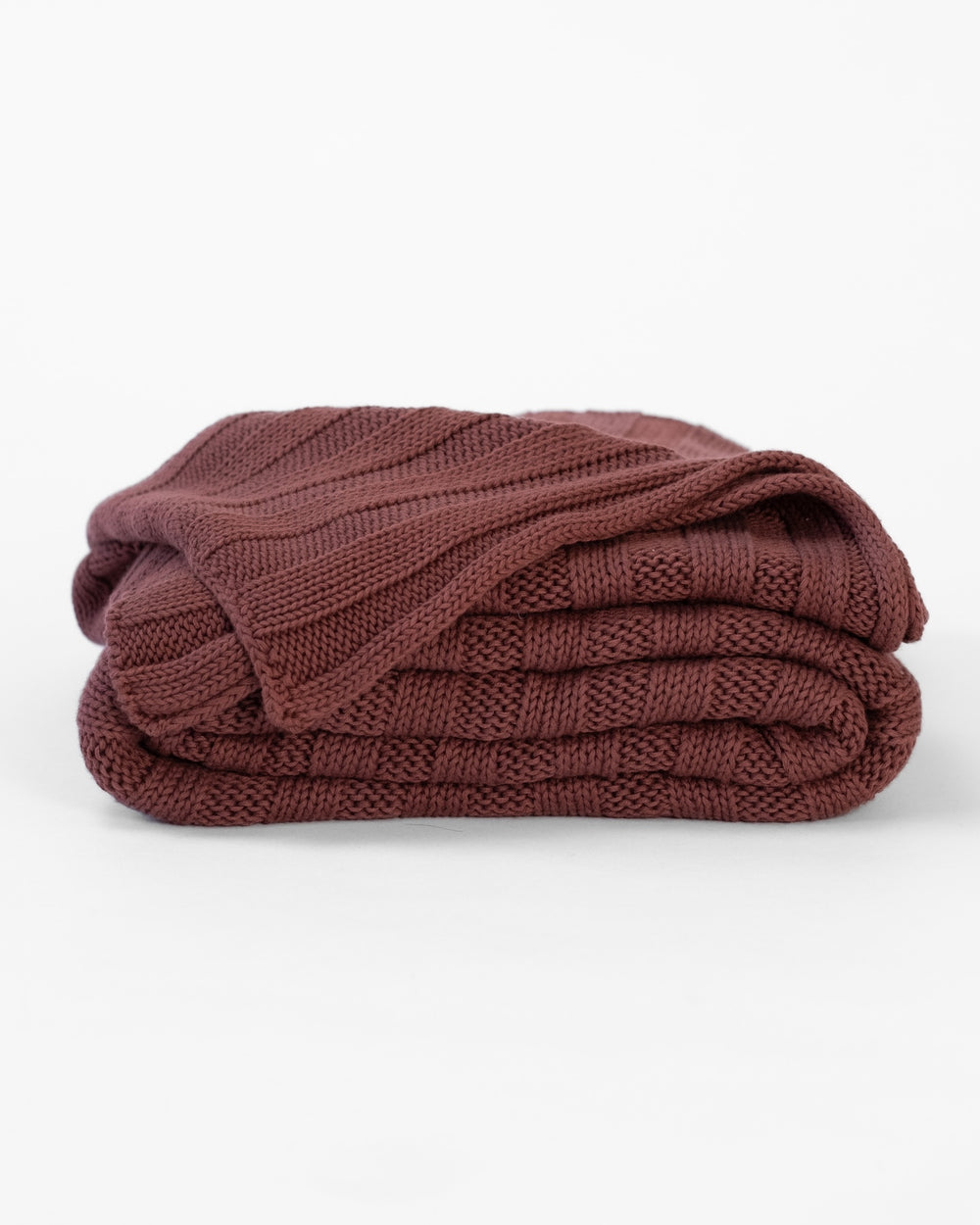 The Rib Knit Throw in Fig