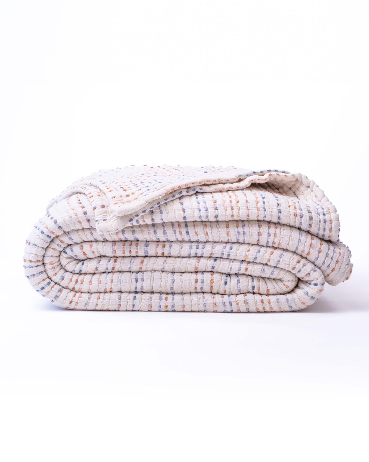 The Stitched Cotton Quilt in Rainbow