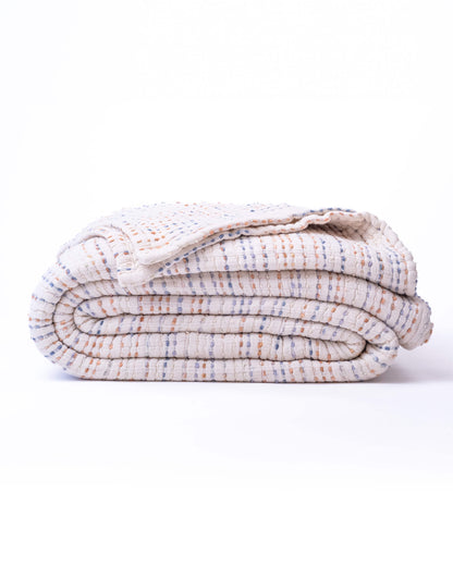 The Stitched Cotton Quilt in Rainbow