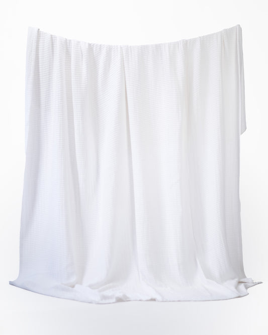 The Stitched Cotton Quilt in White