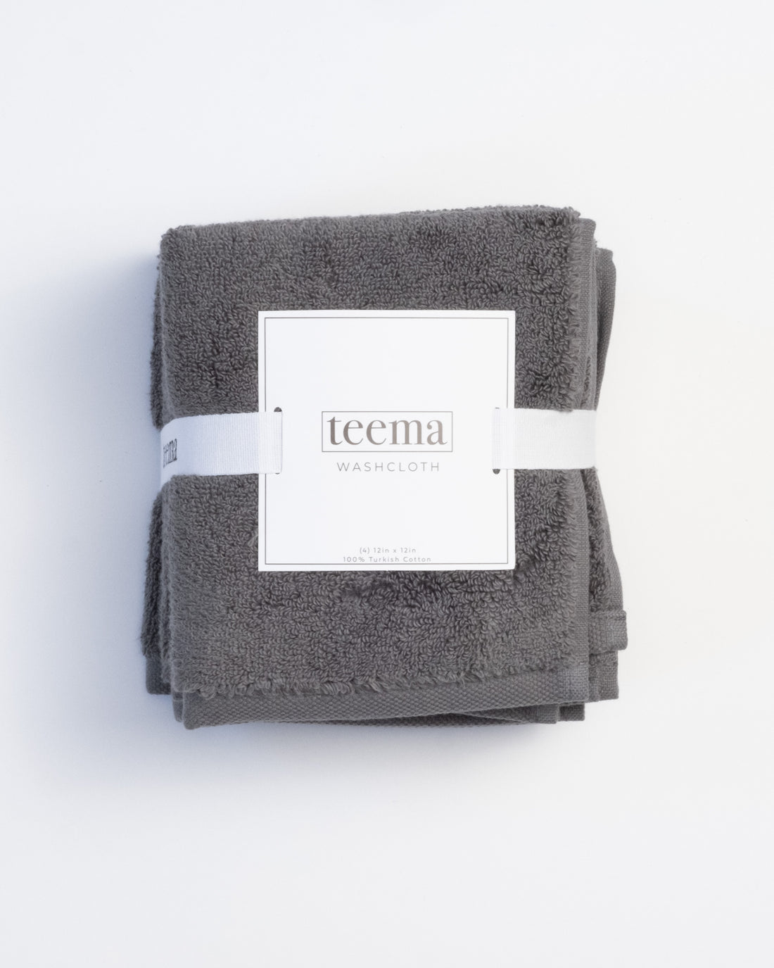 The Luxe Washcloths in Charcoal