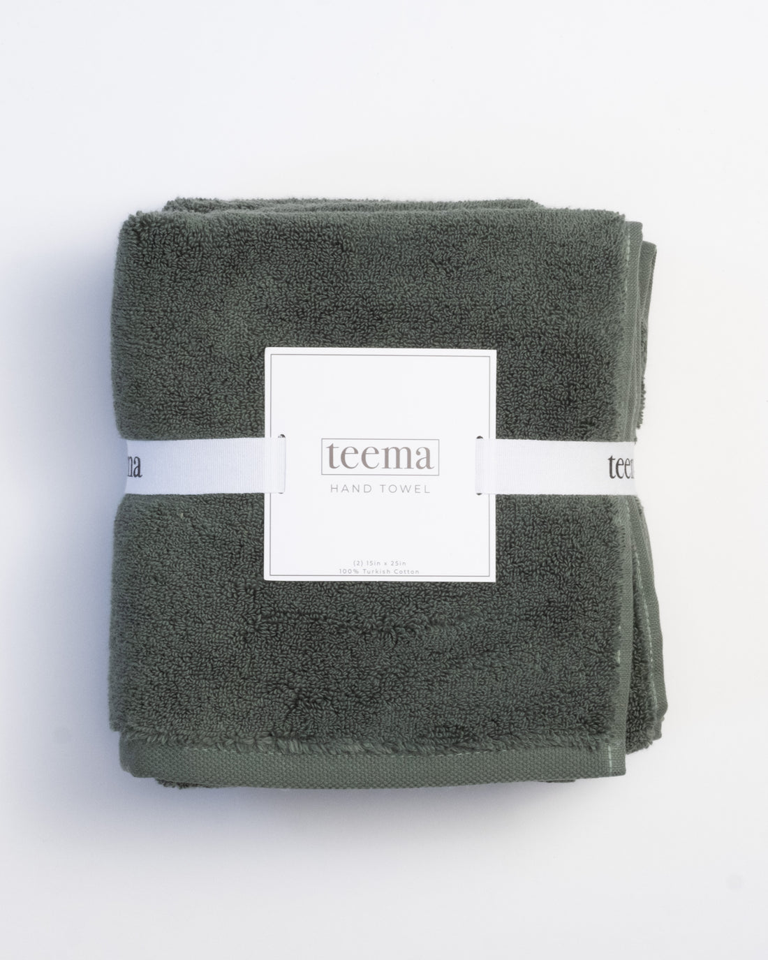 The Luxe Hand Towels in Jade