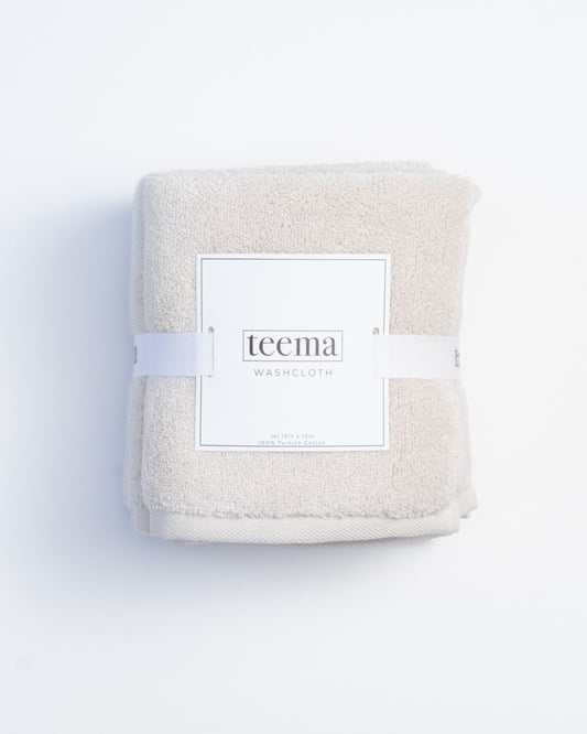 The Luxe Washcloths in Sand