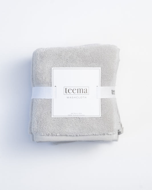 The Luxe Washcloths in Stone